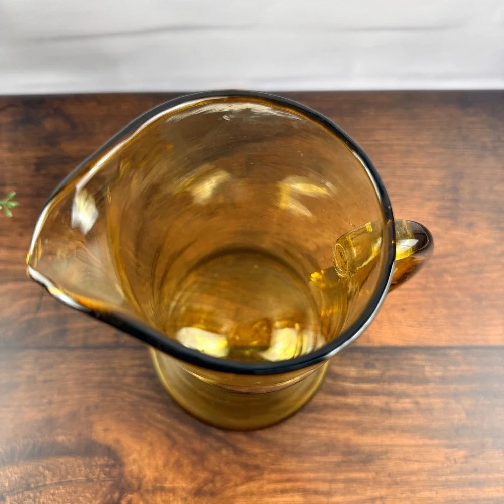 Blenko 729 Wheat Pitcher John Nickerson 1972 Mid Century Modern One Year Design
